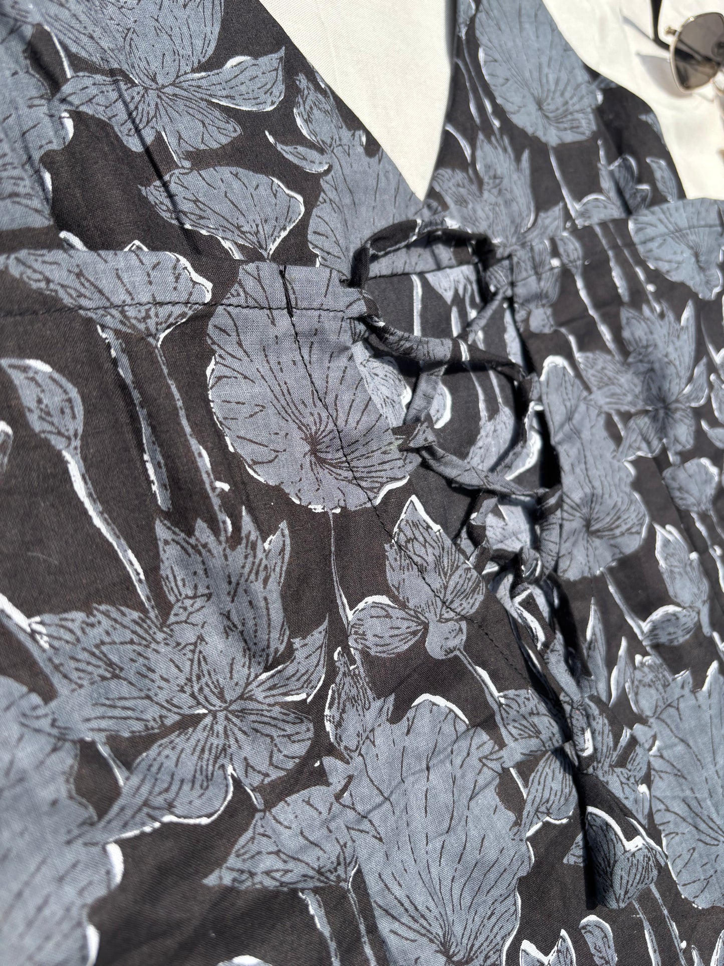 Halter neck Floral Kurti
